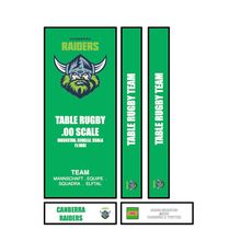 Tabletop Rugby League Subbuteo Box Label Canberra Raiders (AUS)