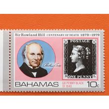 Bahamas 1979 Rowland Hill 10c Penny Black Unmounted Mint NHM SG540 postage stamp