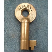 NP Northern Pacific Railroad Switch Lock Key Adlake NP RY