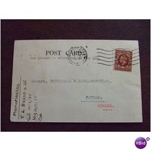 GB 1935 GV postcard from V S Bresso to Patras Greece