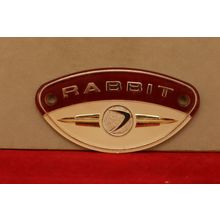 1960’s Fuji Rabbit Motor Scooter Handlebar Emblem Insert Overlay OEM