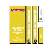 Table Football Subbuteo Label ref 208