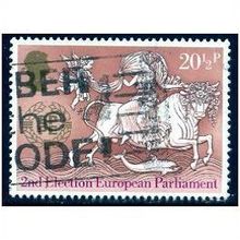 Great Britain 1984 25th Anniv CEPT 20&frac12;p Abduction Used SG 1251 Sc 1055 stamp