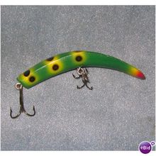 Helin Flatfish U20 Frog Vintage Fishing Lure