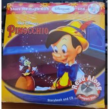 Pinocchio Read Along Audiobook & CD Promo Mcdonalds Including Book Disney New