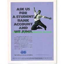 Halifax Student Bank Account Building Society Original Magazine Advert L005605