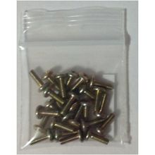 25 Metric Machine Screws - M2 x 6 Panhead Phillips, yellow zinc