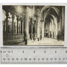 vintage postcard Reims Basilique Saint Rem, Pourtour du Choeuri