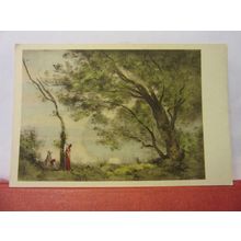 A SPRING MORNING by Corot. Fine Arts Publishing Co. card 145 x 95 mm #