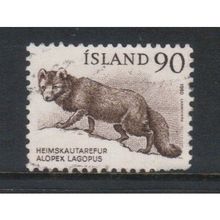 ICELAND 1980 FAUNA 90K ARCTIC FOX USED