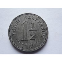 GB Token Pub Check Ivy House Tavern Hoxton Hackney London Three Halfpence Zinc