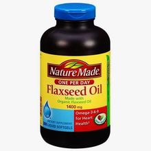 Nature Made ORGANIC Flaxseed Oil Omega-3-6-9 for Heart Health 1400 mg 300 Gels