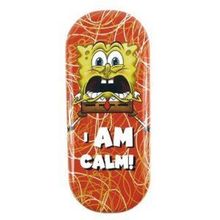 Spongebob Squarepants Metal Glasses Case - I Am Calm