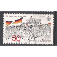 GERMANY 1982 - Europa CEPT - Flag Flags Castle Culture Emblem Badge - Used