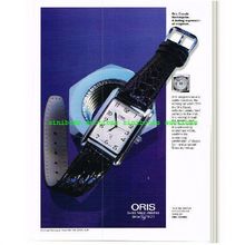 Oris Classic Rectangular Watch Original Magazine Advert L005808