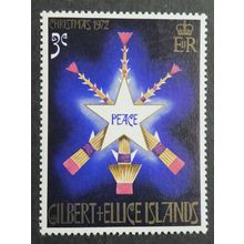 GILBERT & ELLICE ISLANDS 1972 Christmas 3c SG208 Lightly Mounted Mint