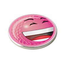 Asbri Pink Smiley Laugh Golf Ball Marker.