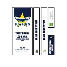 Table Rugby Subbuteo Box Label North Queensland Cowboys (AUS)