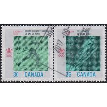 CANADA, 1987 36c Olympics, SG 1258/9 (Scott #1152/3), used pair