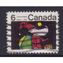 CANADA 1970 CHRISTMAS 6c SANTA CLAUS USED SG666