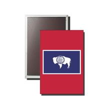 Wyoming Flag, Flag Magnet, WorldwideSouvenirs, Magnet, USA Magnet, Wyoming Emble