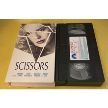 Scissors VHS 1991 Paramount Sharon Stone, Steve Railsback, Michelle Phillips, R