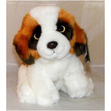 Puppy Plush Soft Toy with Soft Brown and White Fur