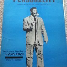 LLOYD PRICE - PERSONALITY (SHEET MUSIC)