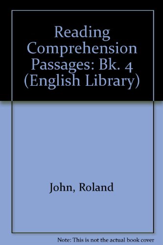 Beispielbild für Reading Comprehension Passages: Bk. 4 (English Library) zum Verkauf von medimops