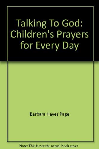 Immagine dell'editore per Talking To God: Children's Prayers for Every Day venduto da medimops