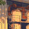 Afternoon icon/pixelart