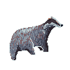 Animal Atlas Colab: Meles Meles icon/pixelart