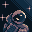 Astronaut icon/pixelart