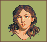 Brunette/pixelart