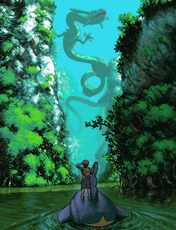 A wild encounter/pixelart