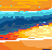 Orange Sunset icon/pixelart