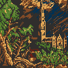 Salisbury Cathedral from the Meadows icon/pixelart