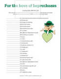 Leprechaun Mad Libs