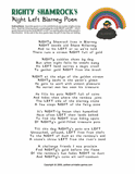 Leprechaun Poem Left-Right Game