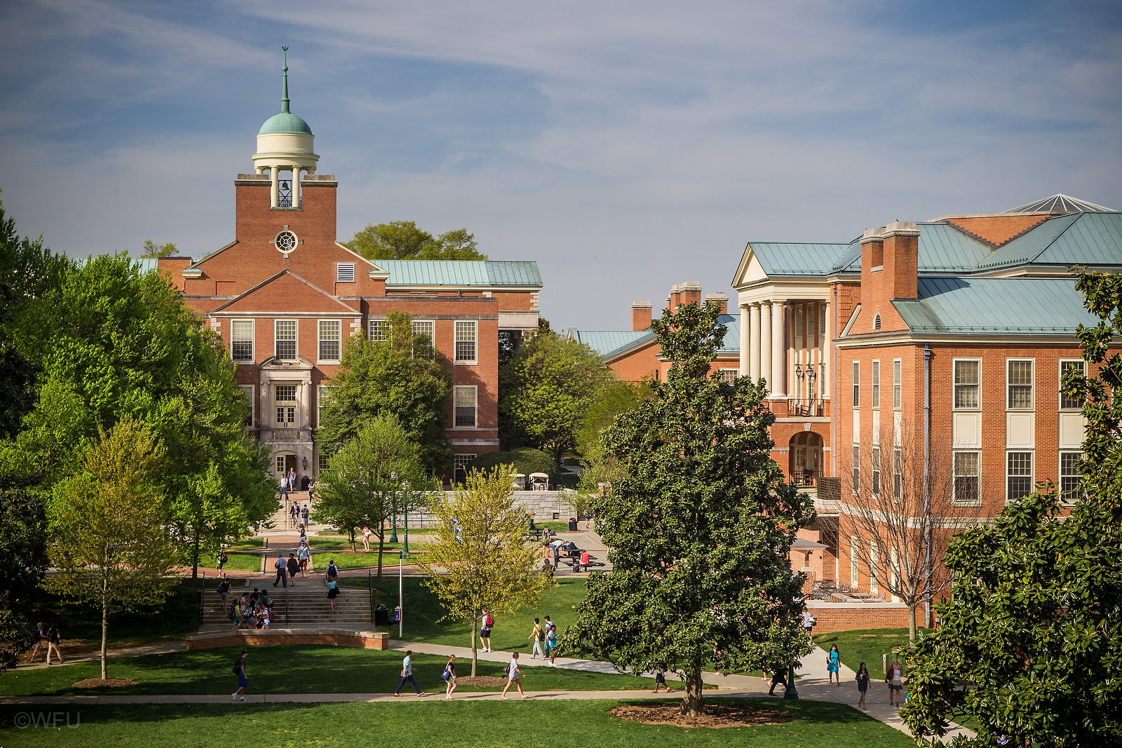 Z. Smith Reynolds Library and Reynolda Hall at Wake Forest University