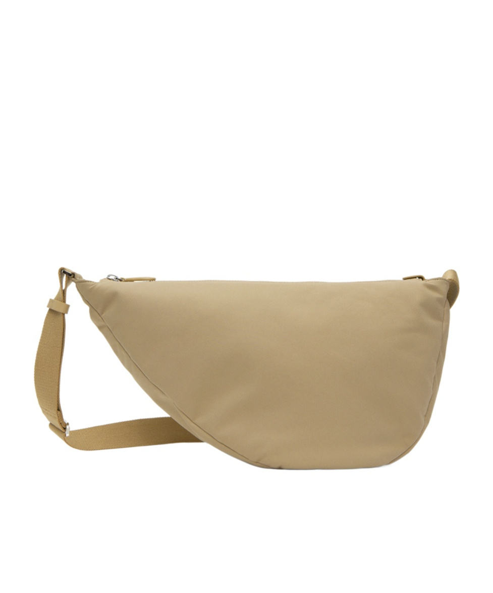 The Row Slouchy Banana Zipper Cross-body Bag In Green