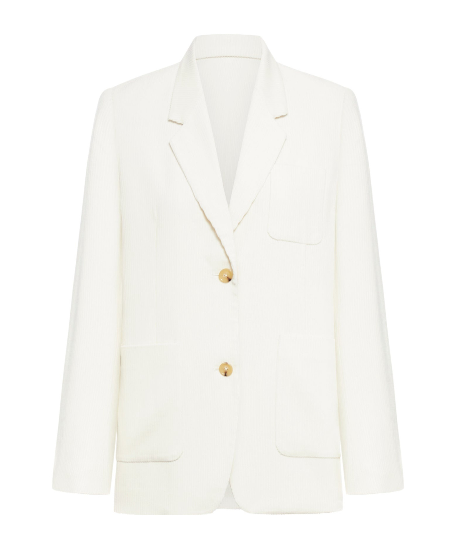 Totême Single-breasted Corduroy Blazer In White