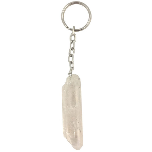 Quartz Crystal Point Key Chains