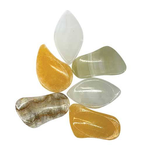 Onyx Polished Worry Stones Mixed Colors