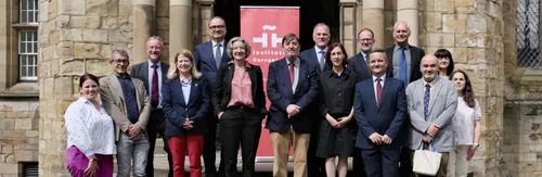 A group photo of delegates from Cervantes and Durham University