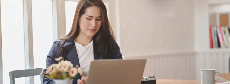 Female at Laptop