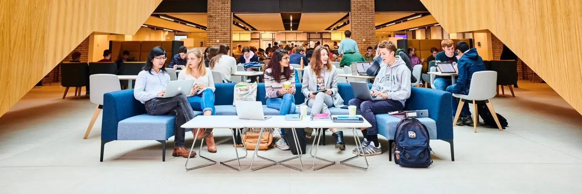 Student in the teaching and learning centre