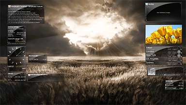 Glasses rainmeter weather skin