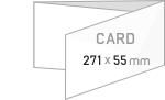 名刺サイズ三つ折り（横）