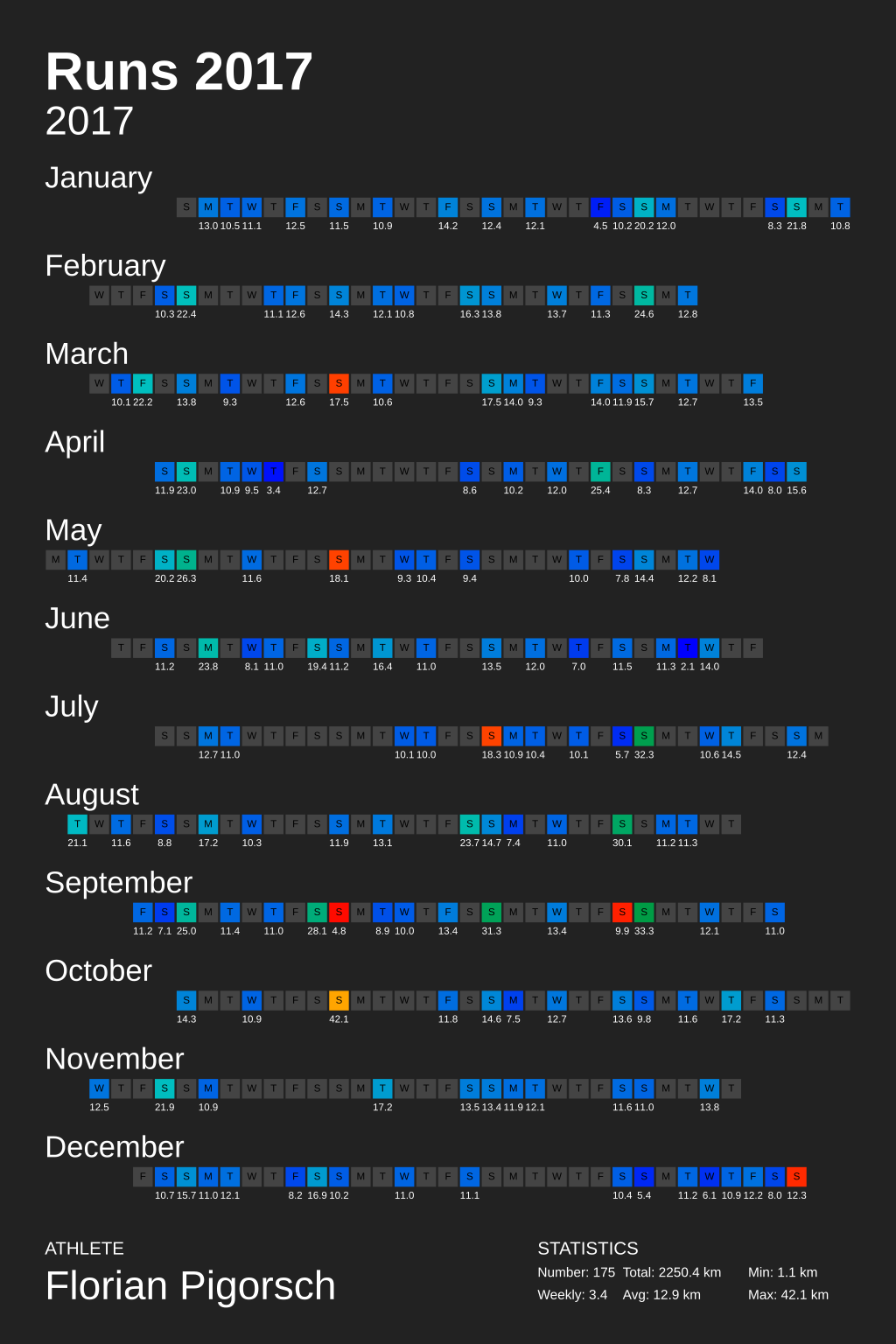 Example Calendar Poster